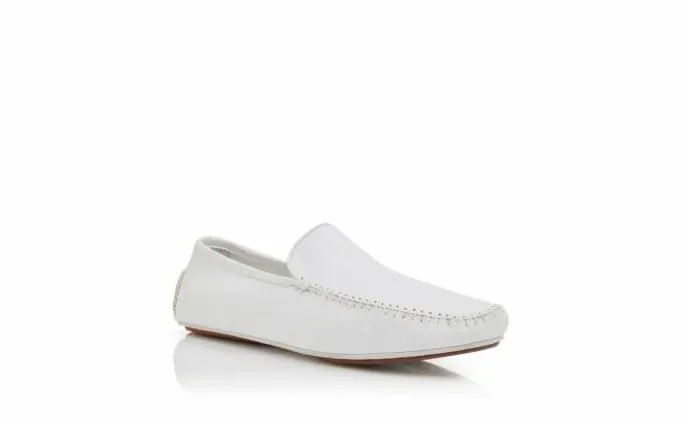 Loafers Men Manolo Blahnik MAYFAIRWhite Nappa Leather Driving Shoes Loafers Men Manolo Blahnik MAYFAIRWhite Nappa Leather Driving Shoes