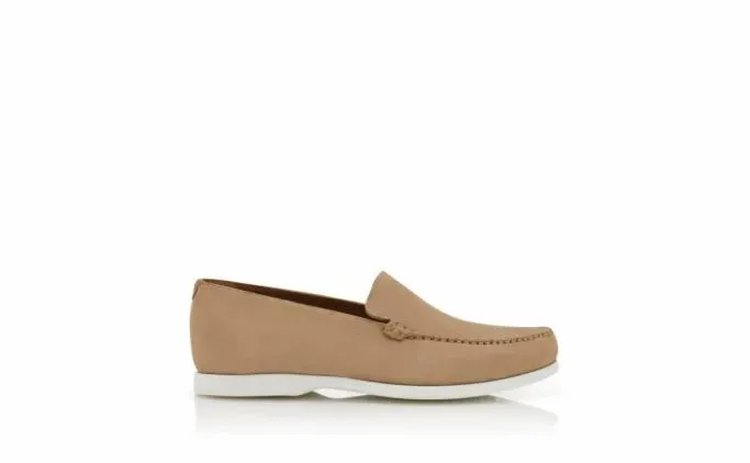 Loafers Men Manolo Blahnik MONACOBeige Suede Boat Shoes Loafers Men Manolo Blahnik MONACOBeige Suede Boat Shoes
