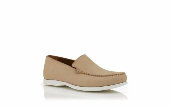 Loafers Men Manolo Blahnik MONACOBeige Suede Boat Shoes Loafers Men Manolo Blahnik MONACOBeige Suede Boat Shoes