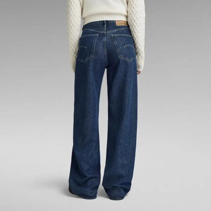 Loose Women GStar RAW Deck 20 High Loose Jeans Worn In Blue Pool