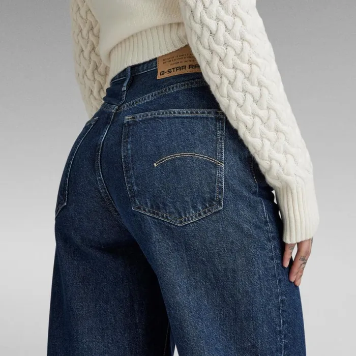 Loose Women GStar RAW Deck 20 High Loose Jeans Worn In Blue Pool