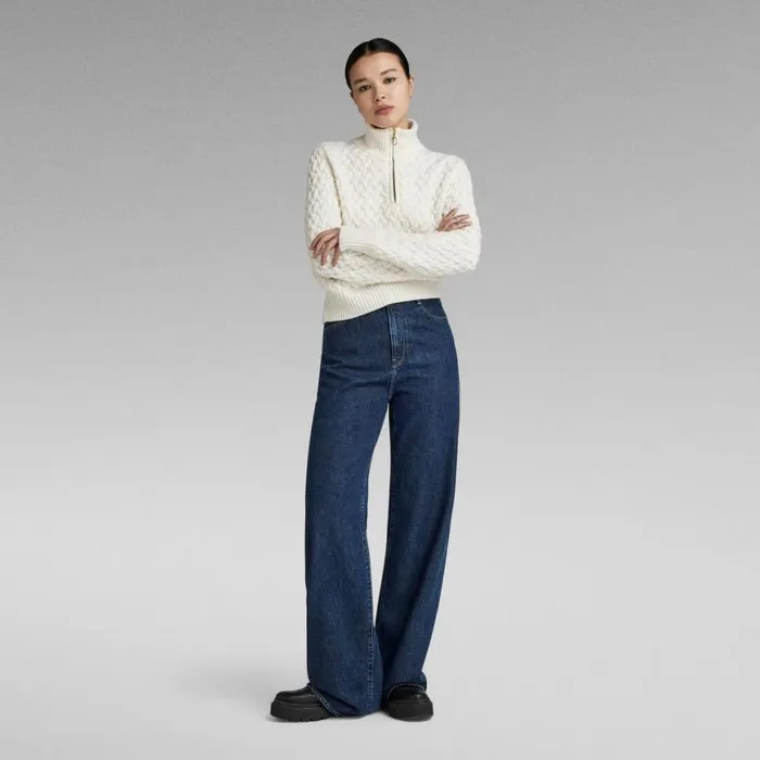 Loose Women GStar RAW Deck 20 High Loose Jeans Worn In Blue Pool