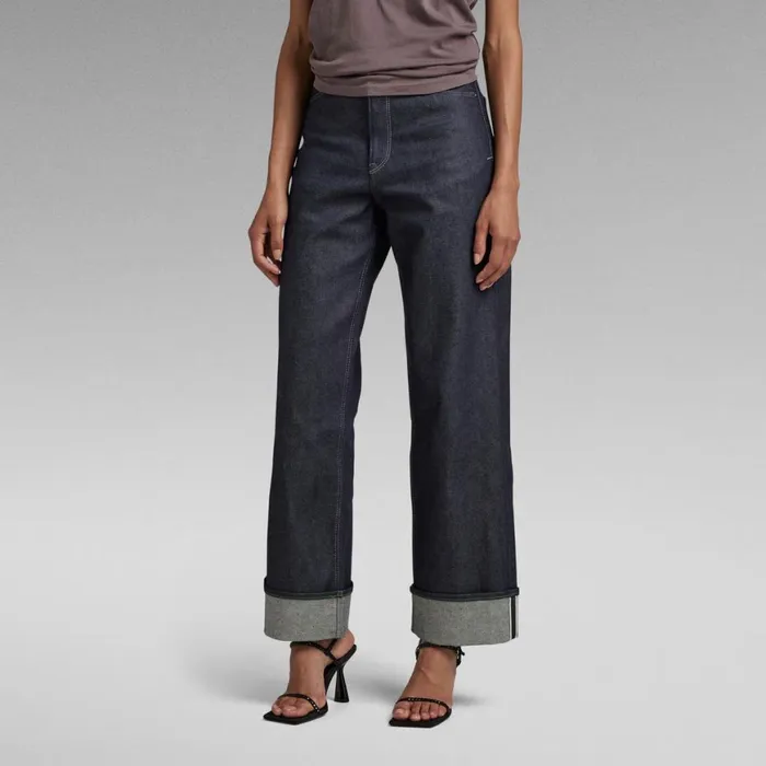 Loose Women GStar RAW Stray Ultra High Loose Selvedge Jeans Raw Denim