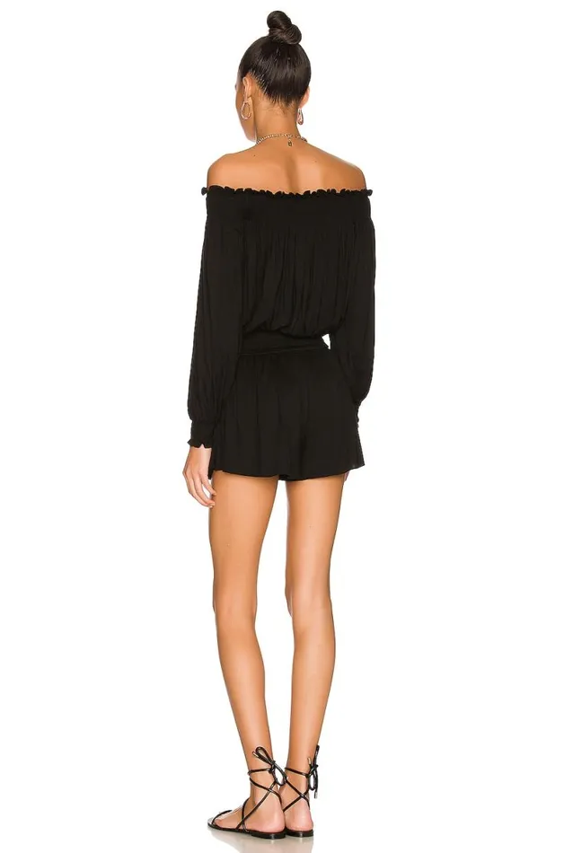 Lovers Friends Eliza Romper Black Women Lovers and Friends Rompers