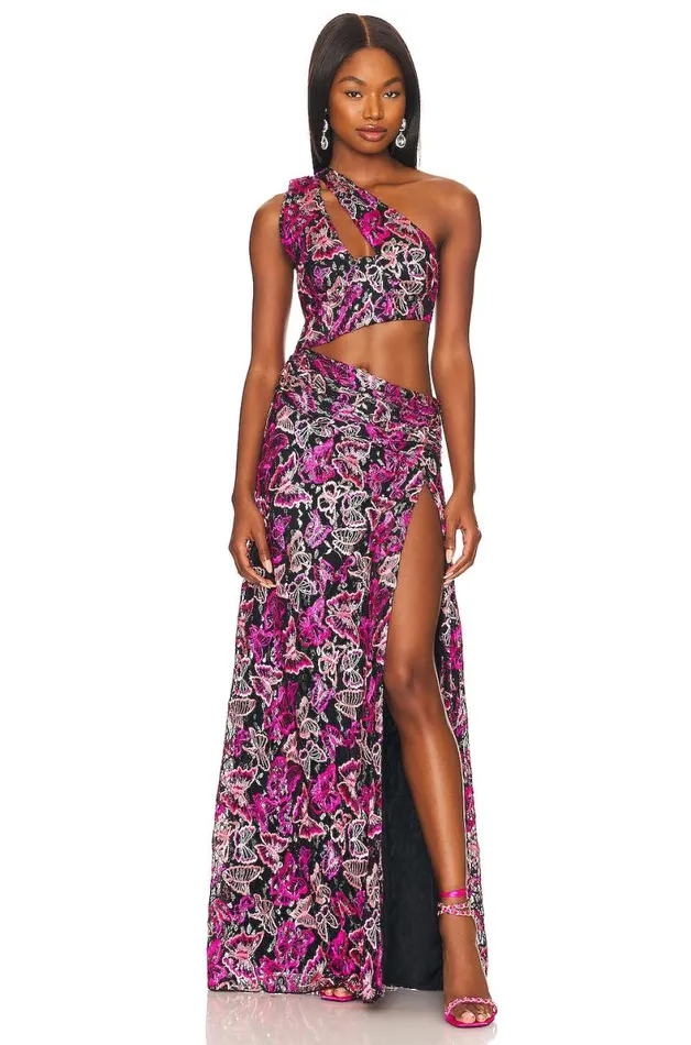 Lovers Friends Elysian Gown Mariposa Multi Women Lovers and Friends Dresses