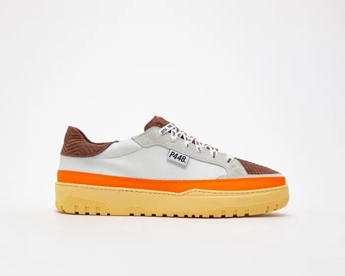 Low Tops Mens P448 Olli WhiteOrange