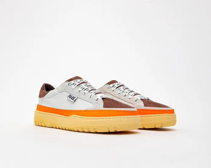 Low Tops Mens P448 Olli WhiteOrange