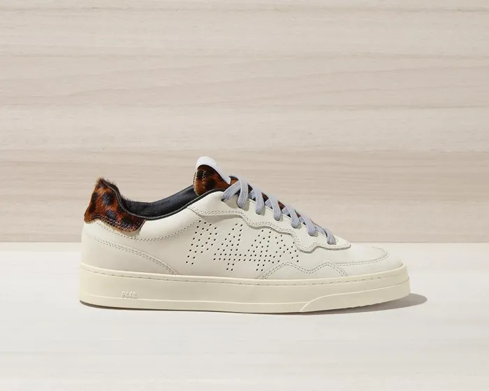 Low Tops Womens P448 Bali CreamLeopard