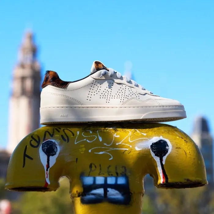Low Tops Womens P448 Bali CreamLeopard