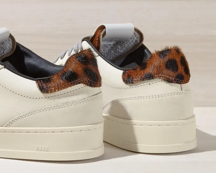 Low Tops Womens P448 Bali CreamLeopard