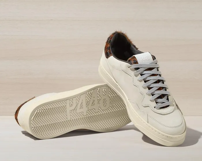 Low Tops Womens P448 Bali CreamLeopard