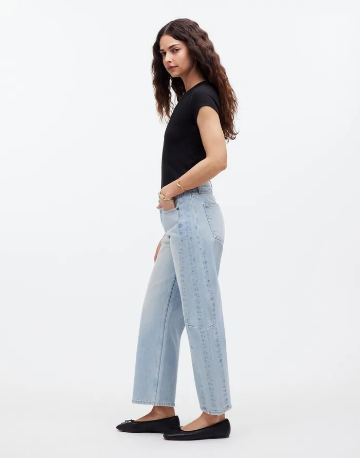 Madewell B Sides Slim Lasso Jeans Super Light Vintage Women Jeans