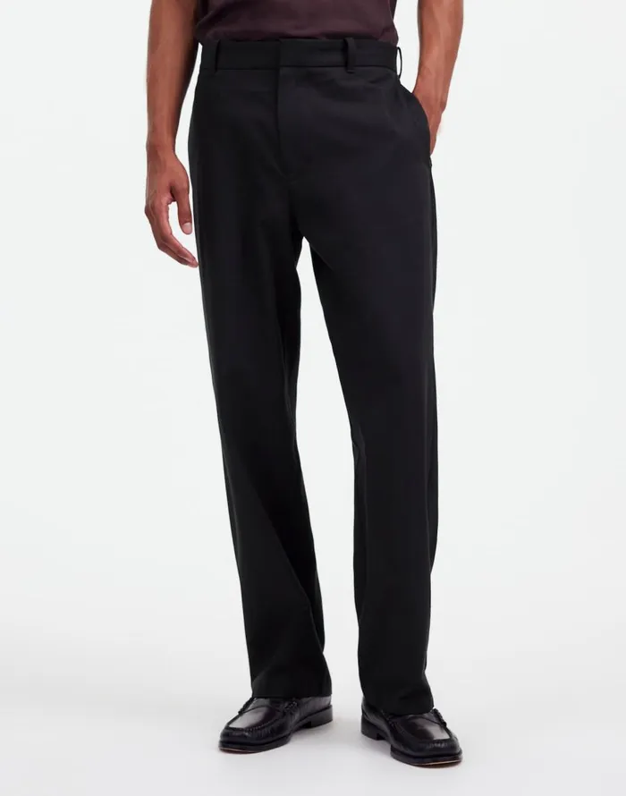 Madewell CottonWool Blend Trousers True Black Men Pants