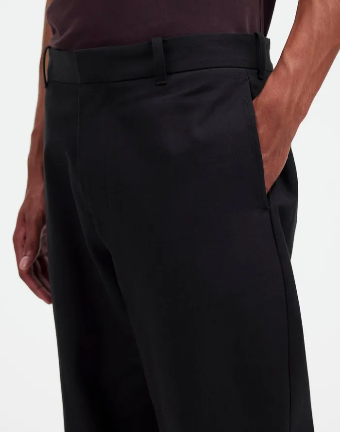 Madewell CottonWool Blend Trousers True Black Men Pants
