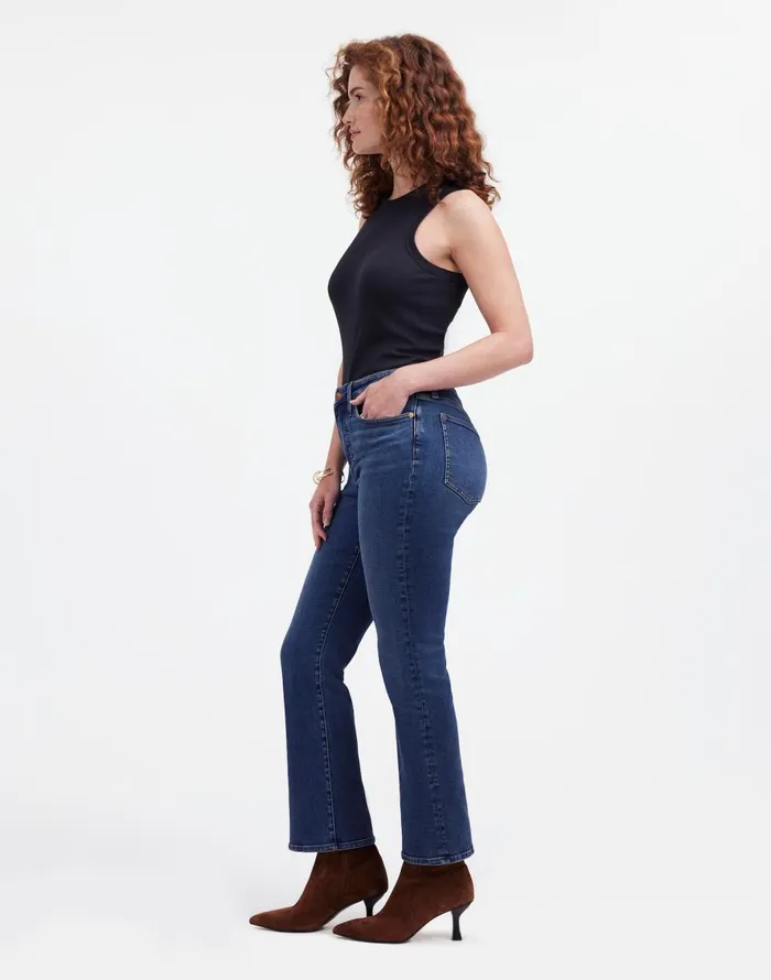 Madewell Curvy Kick Out Crop Jeans In Lenoir Wash Lenoir Wash Women Jeans