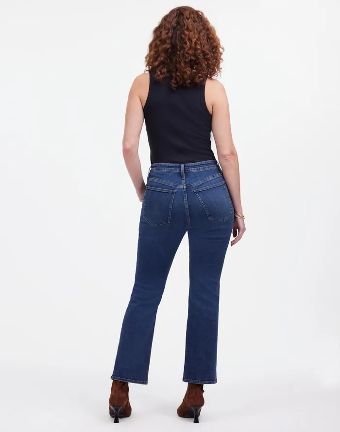 Madewell Curvy Kick Out Crop Jeans In Lenoir Wash Lenoir Wash Women Jeans