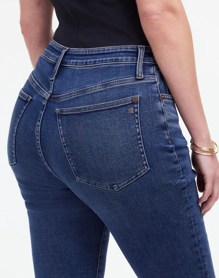 Madewell Curvy Kick Out Crop Jeans In Lenoir Wash Lenoir Wash Women Jeans