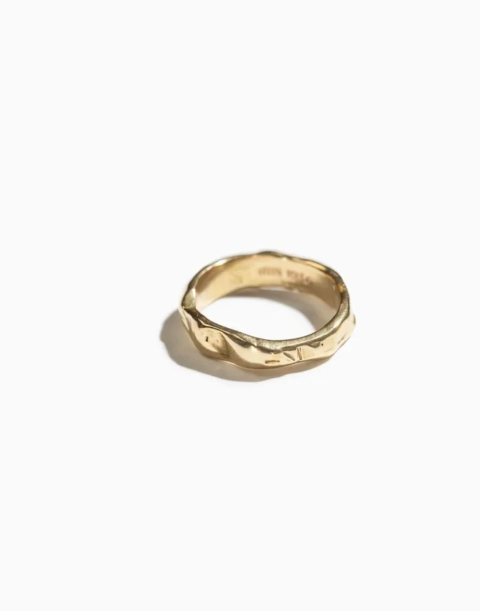 Madewell Iris 1956 Jewelry Flow Band Ring Brass Women Jewelry