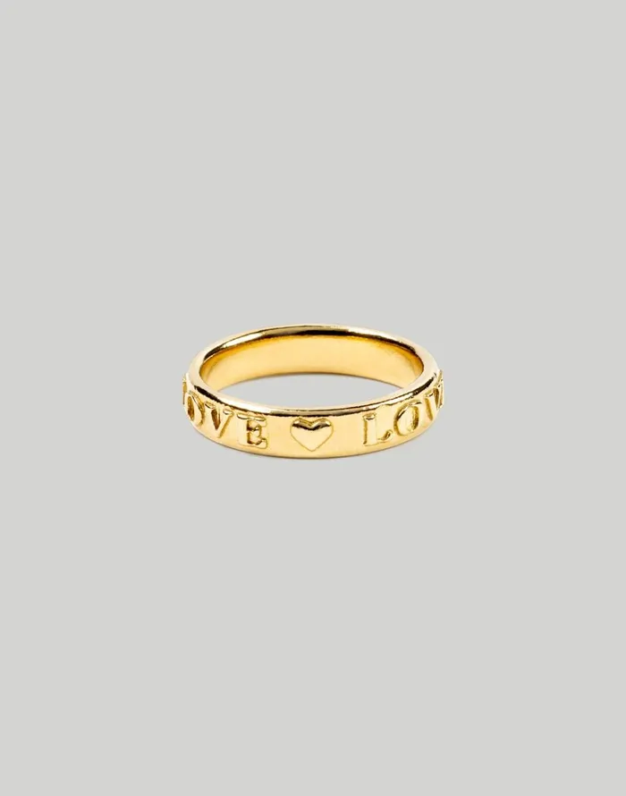 Madewell Iris 1956 Jewelry Gold Love Band Ring Gold Women Jewelry