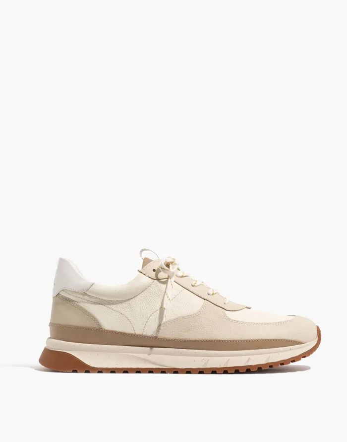 Madewell Kickoff Trainer Sneakers In Neutral Colorblock Leather Antique Cream Multi Men Sneakers Madewell Kickoff Trainer Sneakers In Neutral Colorblock Leather Antique Cream Multi Men Sneakers
