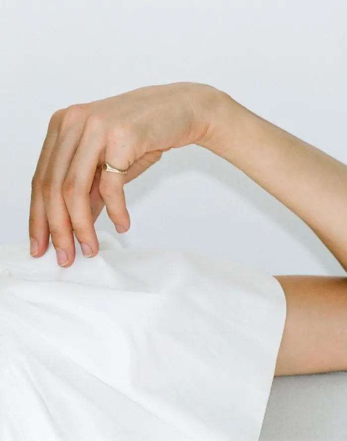 Madewell Kinn Studio Petite Classic Signet Ring Gold Women Jewelry