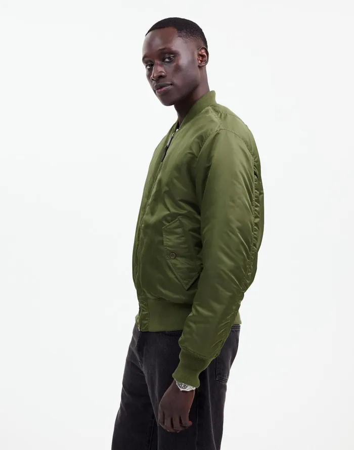Madewell Madewell X Alpha Industries MA1 Flight Jacket Heritage Olive Men Coats Jackets