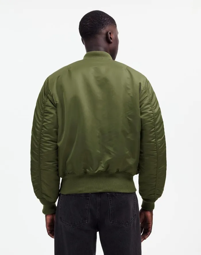 Madewell Madewell X Alpha Industries MA1 Flight Jacket Heritage Olive Men Coats Jackets