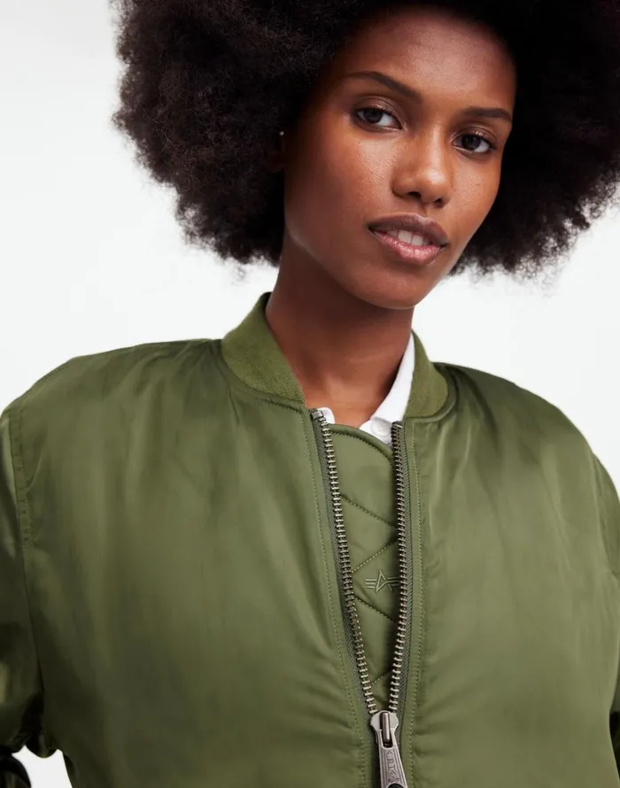Madewell Madewell X Alpha Industries MA1 Flight Jacket Heritage Olive Women Coats Jackets