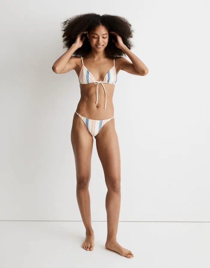 Madewell Madewell X OOKIOH Goa Bikini Bottom In Cabana Stripe Cabana Stripe Women Swim Madewell Madewell X OOKIOH Goa Bikini Bottom In Cabana Stripe Cabana Stripe Women Swim