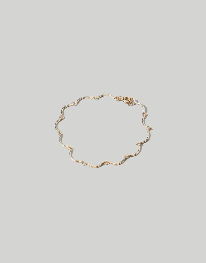 Madewell Maslo Jewelry Scallop Bracelet Gold Women Jewelry