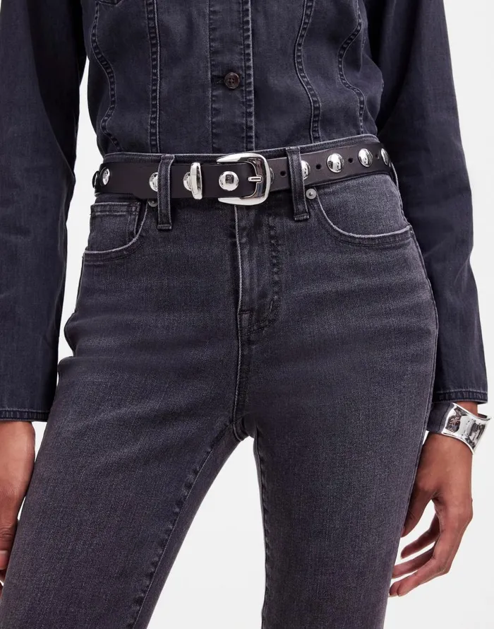 Madewell Studded Western Belt True Black Multi Women Belts