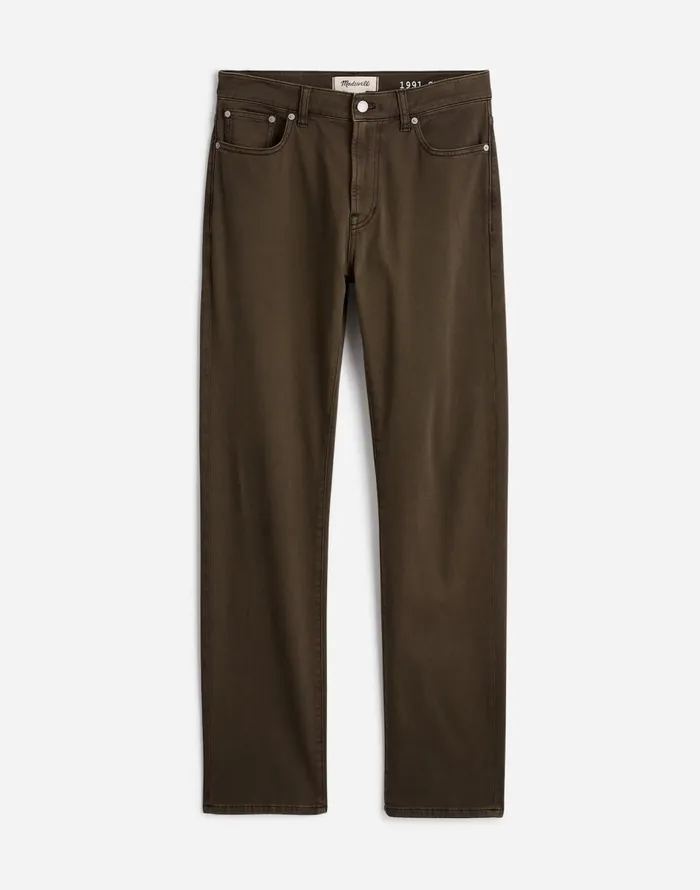 Madewell The Allday 1991 StraightLeg Pant Deep Green Men Jeans