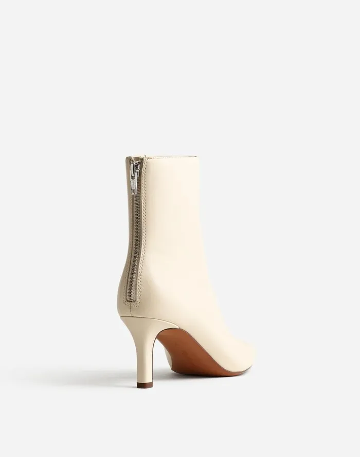 Madewell The Dimes StilettoHeel Ankle Boot Ecru Women Boots