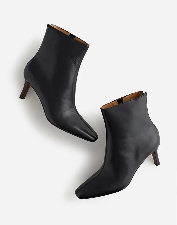 Madewell The Dimes StilettoHeel Ankle Boot True Black Women Boots
