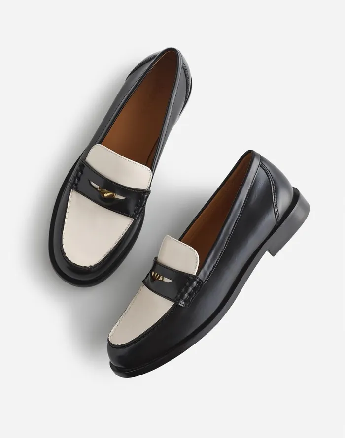 Madewell The Grayson Penny Loafer True Black Multi Women Flats and Loafers