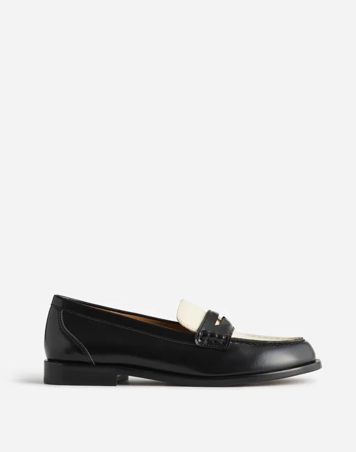 Madewell The Grayson Penny Loafer True Black Multi Women Flats and Loafers