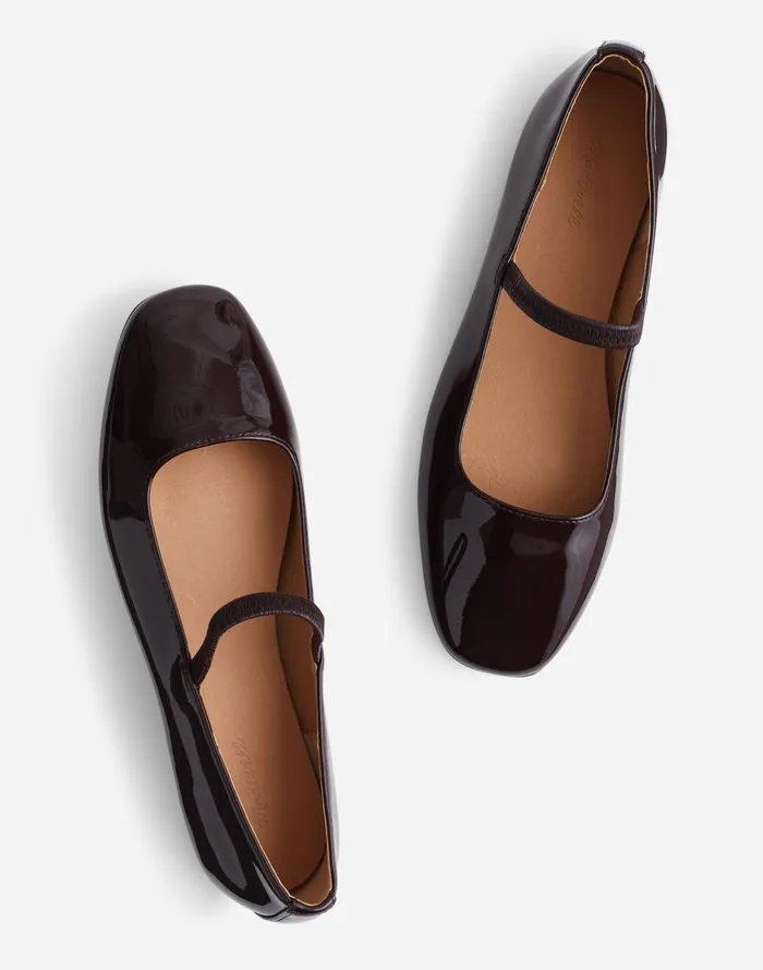 Madewell The Greta Ballet Flat Dark Plum Women Flats and Loafers