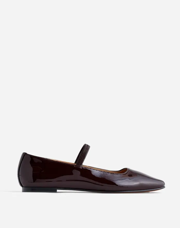 Madewell The Greta Ballet Flat Dark Plum Women Flats and Loafers