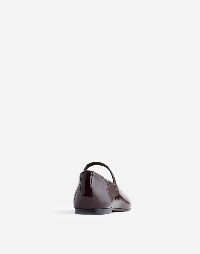 Madewell The Greta Ballet Flat Dark Plum Women Flats and Loafers