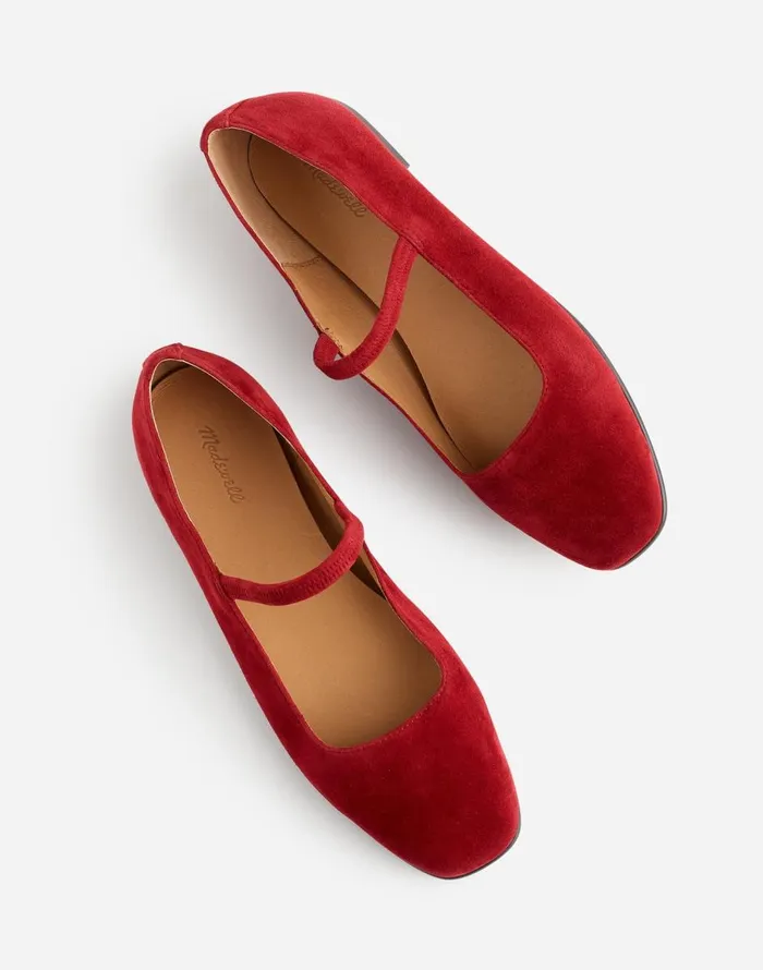 Madewell The Greta Ballet Flat Ruby Port Women Flats and Loafers