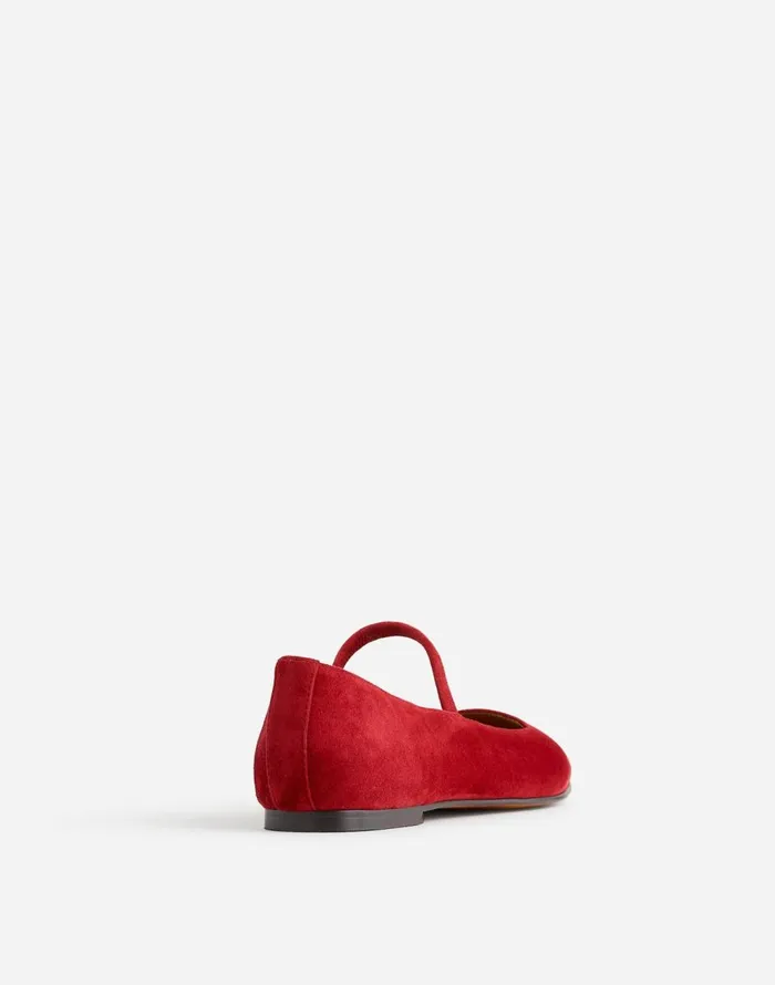 Madewell The Greta Ballet Flat Ruby Port Women Flats and Loafers
