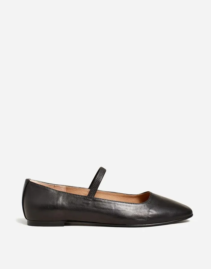 Madewell The Greta Ballet Flat True Black Women Flats and Loafers