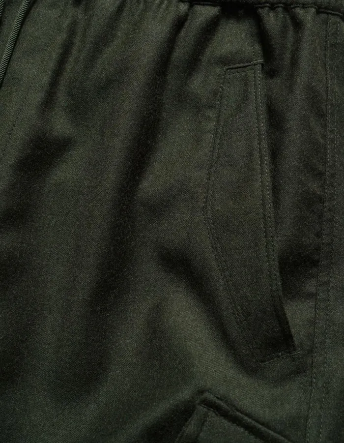 Maharishi Cargo Pants 6068 Merino Wool Cargo Track Pants Dark Olive 8211 Men