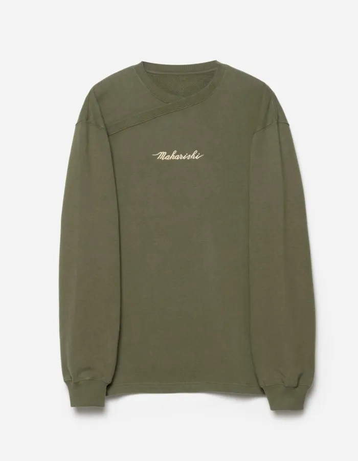 Maharishi Crew Sweats 6009 Caduceus Monk Crew Sweat Olive OG107F 8211 Men