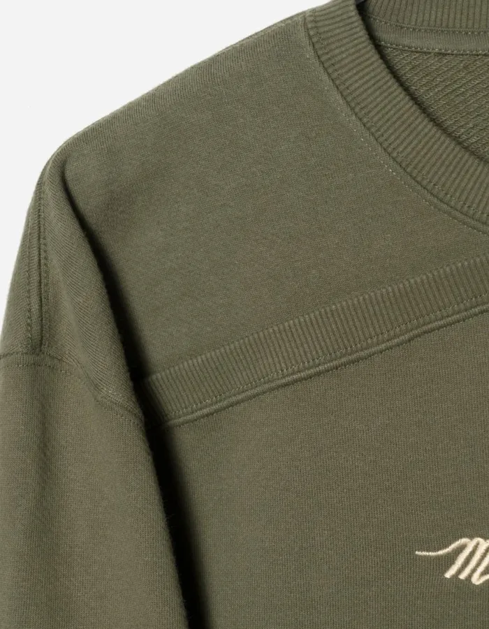 Maharishi Crew Sweats 6009 Caduceus Monk Crew Sweat Olive OG107F 8211 Men