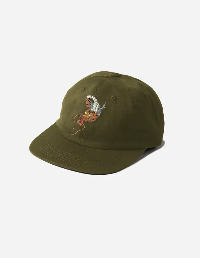 Maharishi Hats 1548 Tiger Dragon 6 Panel Cap Olive 8211 Men