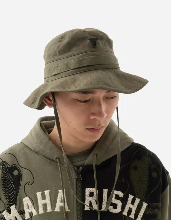Maharishi Hats 6029 Hemp Boonie Hat Olive OG107F 8211 Men