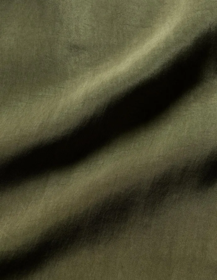 Maharishi Short Sleeve Shirts 6098 Tiger Dragon Camp Collar Shirt Olive OG107F 8211 Men