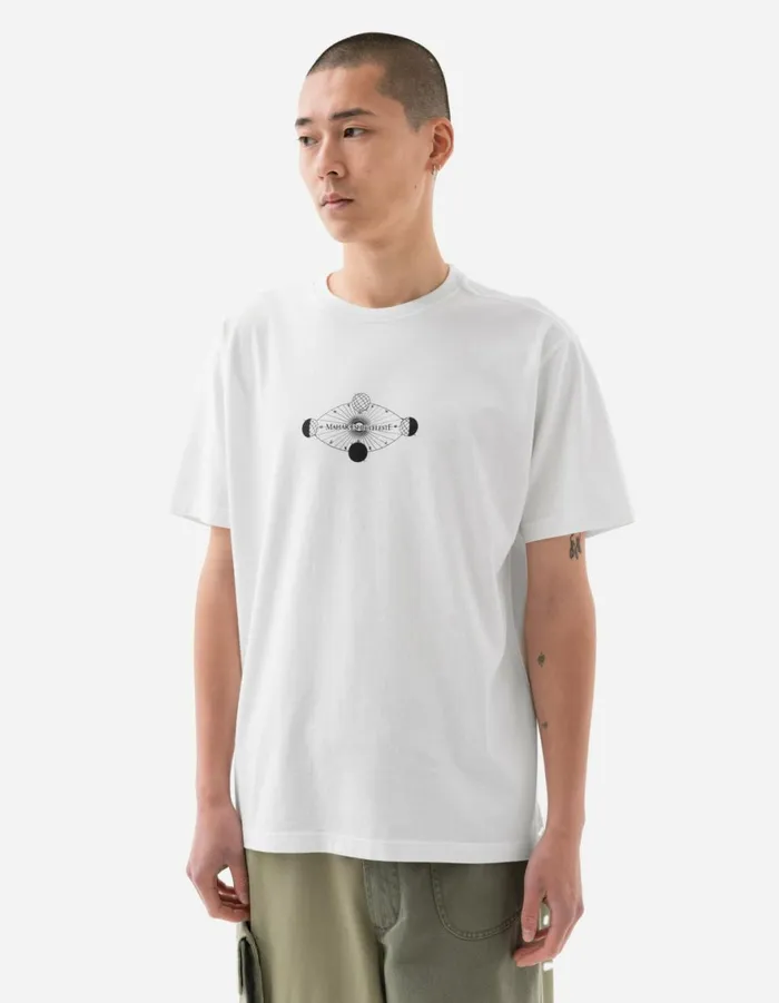 Maharishi Short Sleeve TShirts 1457 Celeste Third Eye TShirt White 8211 Men