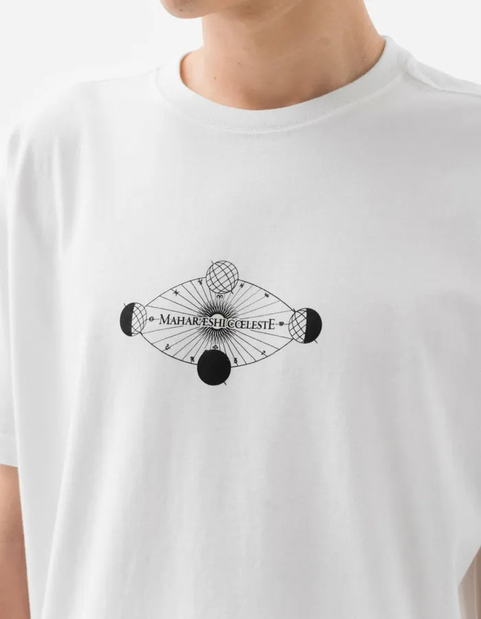 Maharishi Short Sleeve TShirts 1457 Celeste Third Eye TShirt White 8211 Men